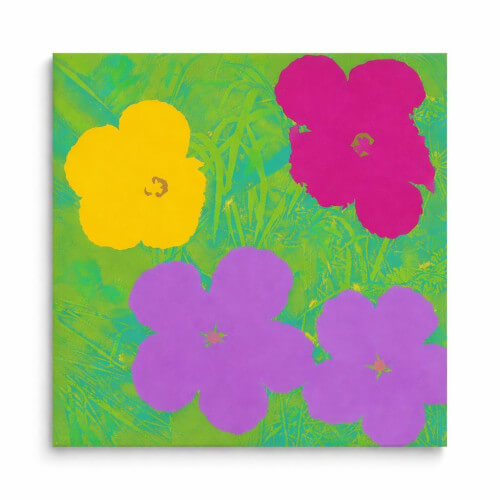 warholflowers68zonderlijst