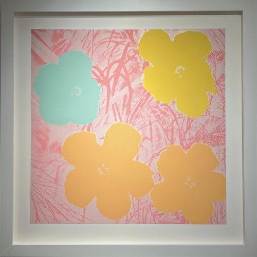 warholflowersmetlijst